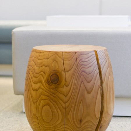 interior design Vancouver dental office wood stool